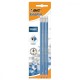 Creion Grafit BIC Evolution Triangle cu Radiera in Capat, 12 Buc/Set, Mina HB, Creion BIC Evolution Triangle cu Radiera in Capat, Creioane HB, Creioane Grafit, Greion Grafit Triunghiular, Set Creioane Grafit, Creioane Desen