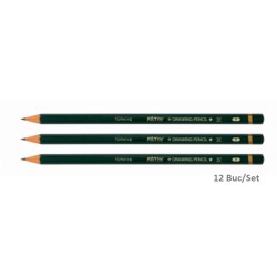 Set 12 Creioane Grafit FATIH, Mine Diferite, Corp de Lemn Hexagonal, Creioane Desen, Creioane Grafit FATIH, Creioane Tehnice, Set Creioane Grafit, Creion Grafit, Creioane pentru Schite si Grafica, Creioane Desen Tehnic