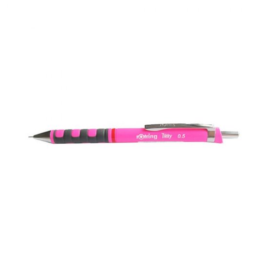Creion Mecanic Tikky Rotring, Mina 0.5 mm, Roz Neon, Corp din Plastic, Radiera, Creion Mecanic Tikky, Creioane Mecanice Tikky, Creion Mecanic pentru Scris, Creion pentru Desen, Creion Grafica, Creioane Grafica, Creioane Scoala
