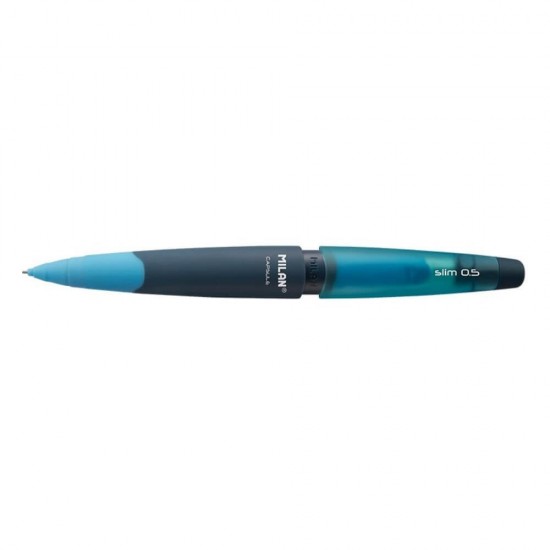 Creion Mecanic MILAN Capsule Slim, Mina de 0.5 mm, Corp din Plastic Albastru, Creioane Mecanice, Creion Mecanic cu Mina, Creioane Mecanice cu Mina, Creion Mecanic Milan, Creion Mecanic Albastru, Creion Mecanic cu Radiera, Creion Mecanic 0.5 mm