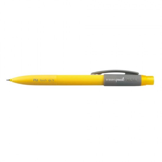 Creion Mecanic MILAN PL1, Mina de 0.7 mm, Radiera Inclusa, Corp Galben, Creioane Mecanice, Creion Mecanic cu Mina, Creioane Mecanice cu Mina, Creion Mecanic cu Radiera, Creion Mecanic 0.7 mm, Creion Mecanic Galben