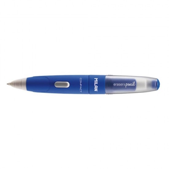 Creion Mecanic MILAN Compact, Mina de 0.7 mm, Radiera Inclusa, Corp din Plastic Albastru, Creioane Mecanice, Creion Mecanic cu Mina, Creioane Mecanice cu Mina, Creion Mecanic Albastru, Creion Mecanic cu Radiera, Creion Mecanic 0.7 mm