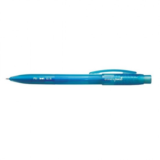 Creion Mecanic MILAN Look, Mina de 0.5 mm, Radiera Inclusa, Corp Albastru din Plastic, Creioane Mecanice, Creion Mecanic cu Mina, Creioane Mecanice cu Mina, Creion Mecanic cu Radiera, Creion Mecanic 0.5 mm, Creion Mecanic Albastru
