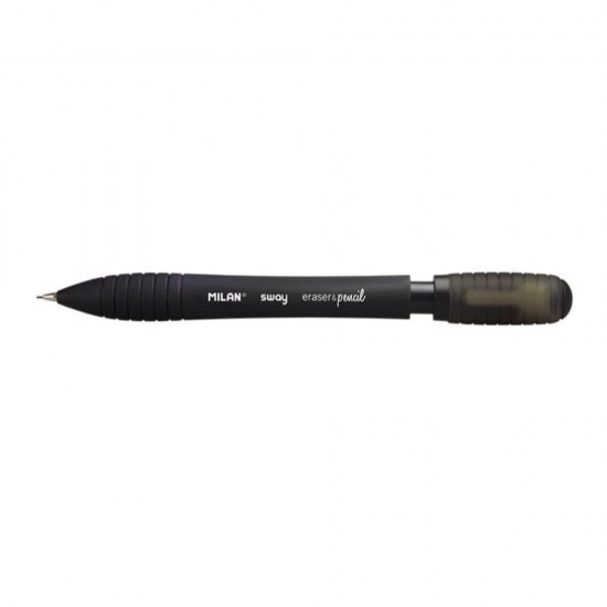 Creion Mecanic MILAN Sway, Mina de 0.5 mm, Radiera Inclusa, Corp Negru din Plastic si Metal, Creioane Mecanice, Creion Mecanic cu Mina, Creioane Mecanice cu Mina, Creion Mecanic cu Radiera, Creion Mecanic 0.5 mm, Creion Mecanic Mina HB