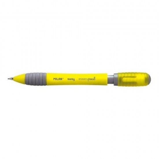 Creion Mecanic MILAN Sway, Mina de 0.7 mm, Radiera Inclusa, Corp Galben din Plastic si Metal, Creioane Mecanice, Creion Mecanic cu Mina, Creioane Mecanice cu Mina, Creion Mecanic cu Radiera, Creion Mecanic 0.7 mm, Creion Mecanic Mina HB