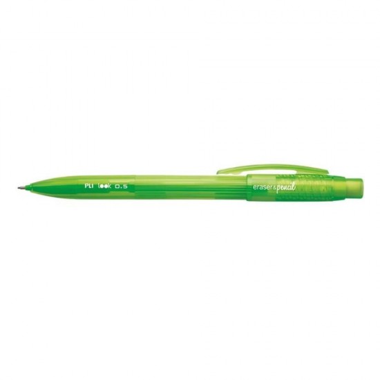 Creion Mecanic MILAN Look, Mina de 0.5 mm, Radiera Inclusa, Corp Verde din Plastic, Creioane Mecanice, Creion Mecanic cu Mina, Creioane Mecanice cu Mina, Creion Mecanic cu Radiera, Creion Mecanic 0.5 mm, Creion Mecanic Verde