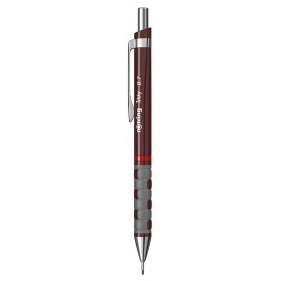 Creion Mecanic Tikky Rotring, Mina 0.7 mm, Burgundi, Corp din Plastic, Radiera, Creion Mecanic Tikky, Creioane Mecanice Tikky, Creion Mecanic pentru Scris, Creion pentru Desen, Creion Grafica, Creioane Grafica, Creioane Scoala