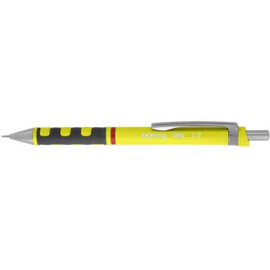 Creion Mecanic Tikky Rotring, Mina 0.7 mm, Galben, Corp din Plastic, Radiera, Creion Mecanic Tikky, Creioane Mecanice Tikky, Creion Mecanic pentru Scris, Creion pentru Desen, Creion Grafica, Creioane Grafica, Creioane Scoala