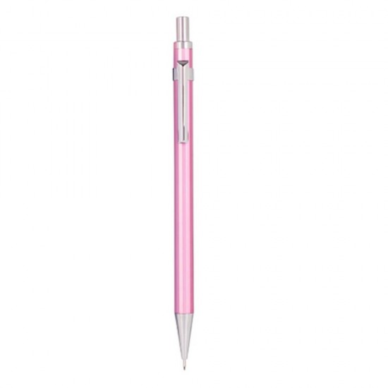 Creion Mecanic Metalic Deli, 0.5mm Mina, Clip Rezistent, Corp Roz, Creion Mecanic Clasic, Rechizite Scolare, Instrumente de Scris, Creion Mecanic Desen, Creioane Mecanice Deli, Creion Mecanic Colorat