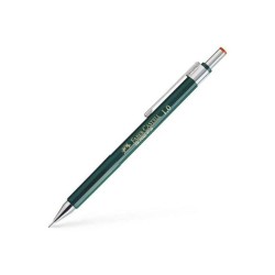 Creion Mecanic Faber – Castell TK-Fine, 1 mm Mina, Clip Rezistent, Corp Verde, Creion Mecanic Colorat, Rechizite Scolare, Instrumente de Scris, Creion Mecanic Desen, Creioane Mecanice Faber – Castell