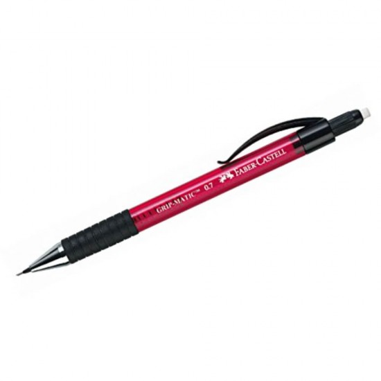 Creion Mecanic Grip-Matic 1377 Faber-Castell, Mina 0.7 mm, Culoare Corp Rosu, Creion Mecanic, Creion Mecanic Faber-Castell, Creion Mecanic Grip-Matic 1377, Creion Copii, Creion Mecanic Copii, Faber-Castell Grip-Matic 1377 