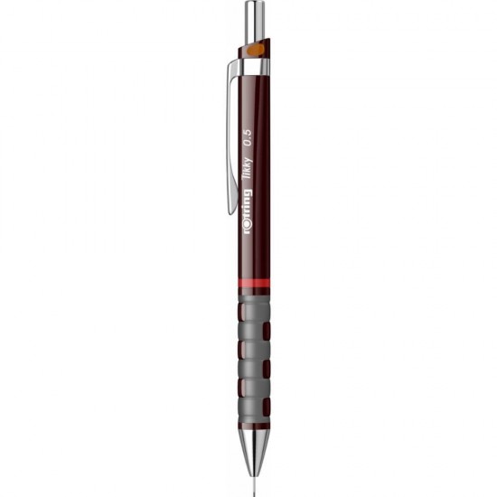 Creion Mecanic ROTRING Tikky III, Mina de 0.5 mm, Maro, Corp din Plastic cu Radiera, Creion Mecanic Maro, Creioane Mecanice, Creion Mecanic Rotring, Creion Mecanic cu Mina, Creioane Mecanice cu Mina, Creion Mecanic 0.5 mm, Creion Mecanic Plastic