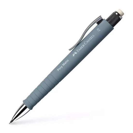 Creion Mecanic Poly Matic Faber-Castell, Mina 0.7 mm, Gri, Creioane Mecanice, Creioane Faber-Castell, Creion cu Mina, Creioane cu Mina, Creioane Mina 0.7 mm, Creion Mina 0.7 mm, Creion Tip Mecanic, Creion Faber-Castell, Creion Tip Pix, Creion Pix