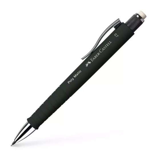 Creion Mecanic Poly Matic Faber-Castell, Mina 0.7 mm, Negru, Creioane Mecanice, Creioane Faber-Castell, Creion cu Mina, Creioane cu Mina, Creioane Mina 0.7 mm, Creion Mina 0.7 mm, Creion Tip Mecanic, Creion Faber-Castell, Creion Tip Pix, Creion Pix
