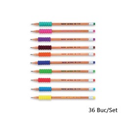 Set 36 Creioane Grafit Fatih Taiga, Mina HB, Corp Hexagonal de Lemn cu Burete, Creioane HB, Set Creioane Grafit HB, Creion HB, Set Creioane Grafit pentru Scoala, Creion HB Grafit, Creioane pentru Schite si Grafica, Creioane Desen Tehnic