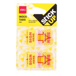Index Adeziv Plastic, Deli Stick Up, Model “Semneaza Aici”, 44x25 mm, 100 File, Indecsi Adezivi Transparenti, Indecsi Adezivi Transparenti cu Model, Index Plastic cu Adeziv, Evidentiatoare pentru Carti si Caiete Index Adeziv Plastic, Deli Stick Up, Model “Semneaza Aici”, 44x25 mm, 100 File, Indecsi Adezivi Transparenti, Indecsi Adezivi Transparenti cu Model, Index Plastic cu Adeziv, Evidentiatoare pentru Carti si Caiete