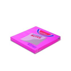 Set 80 Notite Adezive Noki, 76x76mm, Magenta, Notite Adezive Colorate, Notite Adezive pentru Documente, Notite Adezive pentru Scoala, Notite Adezive pentru Birou, Sticky Notes Magenta, Sticky Notes Colorate