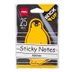 Notite Adezive Deli Stick Up, 25 File/Set, Model Pinguin, Portocaliu, 76x76 mm, Notite Adezive Color, Notite Adezive Colorate, Biletele Adezive Color, Bloc Notes Adeziv Color, Notite Autoadeziv Color, Notite Adezive Stick Up, Notite Adezive Color Stick Up