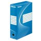 Cutie Arhivare A4 din Carton Esselte Boxy, Cotor 10 cm, Albastru, Cutie Carton pentru Documente, Cutie Carton in Format A4, Cutie A4 Carton Simplu, Cutie pentru Acte, Cutie pentru Hartii, Cutie A4 Carton Colorata