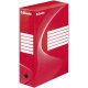 Cutie Arhivare A4 din Carton Esselte Boxy, Cotor 8 cm, Rosu, Cutie Carton pentru Documente, Cutie Carton in Format A4, Cutie A4 Carton Colorat, Cutie pentru Acte, Cutie pentru Hartii,