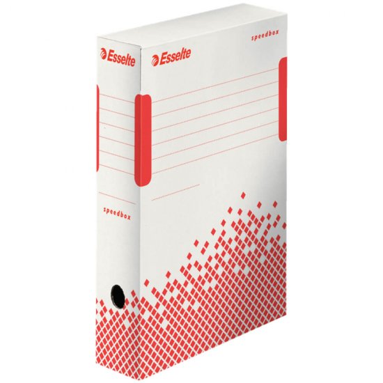 Cutie Arhivare A4 din Carton Ondulat Esselte Speedbox, Cotor 15 cm, Cutie Carton pentru Documente, Cutie Carton in Format A4, Cutie A4 Carton Ondulat, Cutie pentru Acte, Cutie pentru Hartii