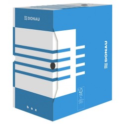 Cutie Arhivare 340x297x155 mm,Carton, Culoare Albastra, Cutii Arhivare Documente DONAU, Cutii Carton Arhivare, Cutii Organizare Documente