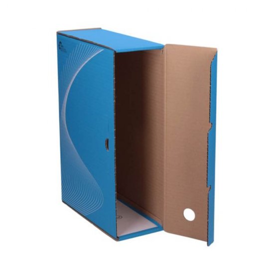 Cutie Arhivare A4 din Carton Esselte Boxy, Cotor 10 cm, Albastru, Cutie Carton pentru Documente, Cutie Carton in Format A4, Cutie A4 Carton Simplu, Cutie pentru Acte, Cutie pentru Hartii, Cutie A4 Carton Colorata