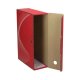 Cutie Arhivare A4 din Carton Esselte Boxy, Cotor 8 cm, Rosu, Cutie Carton pentru Documente, Cutie Carton in Format A4, Cutie A4 Carton Colorat, Cutie pentru Acte, Cutie pentru Hartii,