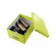 Cutie Depozitare Mare din Carton Solid Laminat Leitz Click and Store, 369x200x482, Verde, Cutie Carton Colorata, Cutie Depozitare Verde, Cutie Mare pentru Obiecte, Cutie Mare Simpla, Cutie Rezistenta