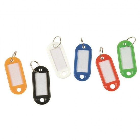 Set 20 Brelocuri cu Eticheta pentru Chei, 50x20 mm, Diverse Culori, Tag pentru Chei, Breloc din Plastic pentru Chei, Breloc cu Eticheta pentru Chei, Brelocuri Colorate pentru Chei, Brelocuri din Plastic, Set de Brelocuri, Breloc pentru Cheie