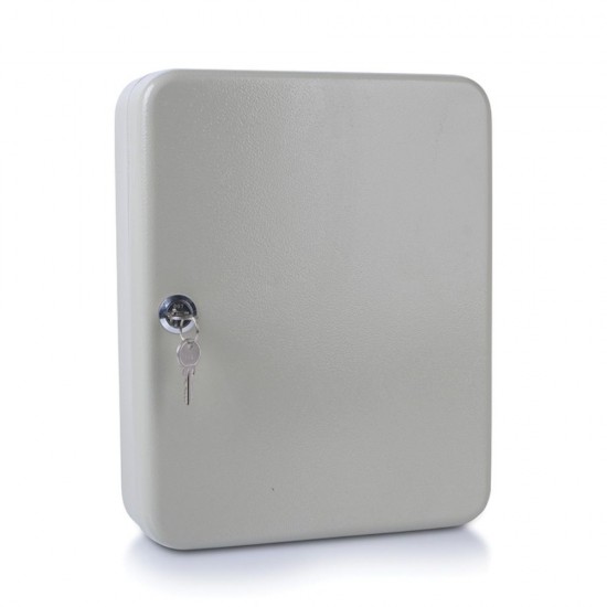 Cutie Metalica DONAU pentru 140 Chei, 370x280x80 mm, Gri, Panou Metalic Echipat, Panou pentru Chei