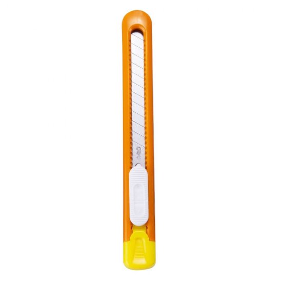 Cutter Scolar Deli, Mic, Portocaliu, Cutter Mic Deli, Cutter Portocaliu, Cutter pentru Scoala, Cutter pentru Scolari, Cutter Scoala, Cutter Deli, Cutter Colorat, Cutter Simplu, Cuttere Simple, Cuttere Mici, Cuttere Deli, Cuttere Colorate