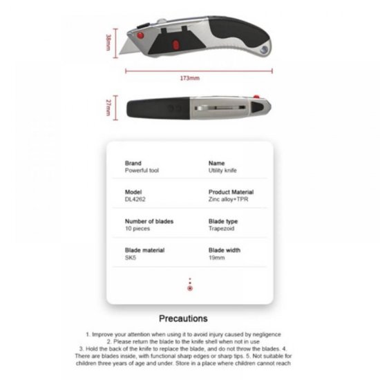 Cutter Utilitar Profesional Deli, Grip Aluminiu, Lama SK4, Buton Auto Blocare, Cutter cu Lame, Cutter Craft, Cuttere pentru Craft, Cutter Deli, Cuttere Deli, Cuttere cu Lame Interschimbabile, Cutter Perforare, Cuttere pentru Perforare