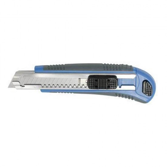 Cutter cu 3 Rezerve, 160 mm, Lame din Otel, Interschimbabile, Cutter Profesional, Cutter cu Rezerve, Cutter Lama, Cutter, Cuttere, Cutter Mic, Cuttere mici, Cutter Blocare Lama, Cutter Lama Retractabila, Cuttere Lama Retractabila, Cutter Sina Metalica