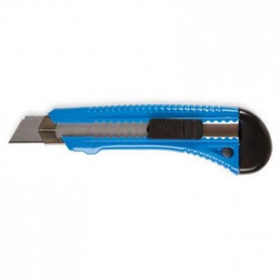 Cutter FORPUS, 18 mm, Sina Metalica si Sistem Autoblocare, Culoare Albastra, Cuttere Metalice FORPUS, Cuttere 18 mm, Cuttere pentru Birou, Cuttere cu Sistem Autoblocare, Cutter de Birou, Cutter Retractabil, Cuttere cu Lama Retractabila