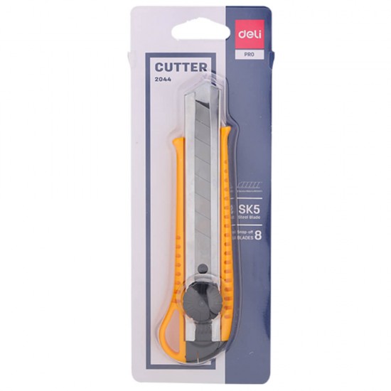 Cutter Mare cu Sina Deli, Galben, Cutter, Cutter Deli, Cutter Mare, Cutter Mare Galben, Cutter Mare Deli, Cutter cu Sina, Cutter Mare cu Sina, Cutter Profesional, Cutter de Birou, Cutter pentru Hartie, Cutter pentru Carton, Cutter pentru Materiale