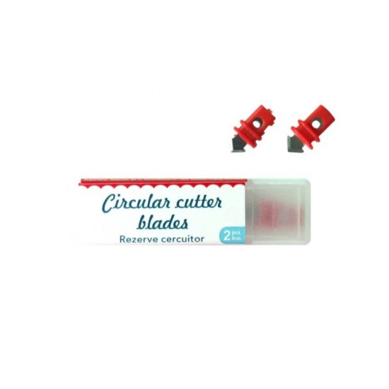 Rezerva Cutter Cercuitor Daco, 2 Buc/Set, Plastic/Metal, Rezerva Lama Cutter Circular Daco, Rezerva Cutter Rotund, Rezerve Lame Cuttere Circulare, Rezerve Lame Cuttere Cercuitoare, Lame Doua Taisuri Cercuitor, Rezerva Cutter Lucru Manual