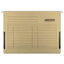 Set 5 Dosare Suspendabile A4, cu Burduf si Eticheta, Max. 400 Foi, Maro, Dosare pentru Arhivare, Dosare Carton