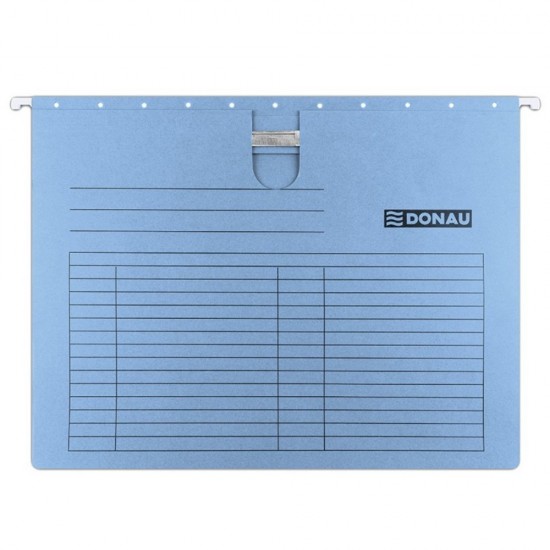 Set 5 Dosare Suspendabile A4, cu Sina si Eticheta, Max. 400 Coli, Albastru, Dosare pentru Arhivare, Dosare Carton