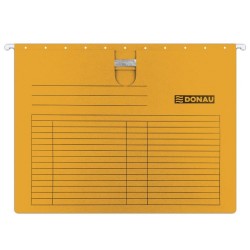 Set 5 Dosare Suspendabile A4, cu Sina si Eticheta, Max. 400 Coli, Portocaliu, Dosare pentru Arhivare, Dosare Carton