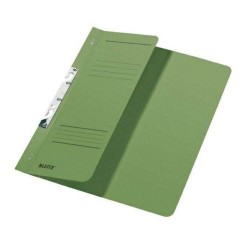 Dosar Incopciat Leitz, A4, Carton, cu Sina, Coperta 1/2, Verde, Dosar cu Sina si Copci pentru Incopciat, Dosar cu Copci si Sina pentru Incopciat, Dosar cu Jumatate de Coperta pentru Incopciat, Dosar cu Coperta Partiala