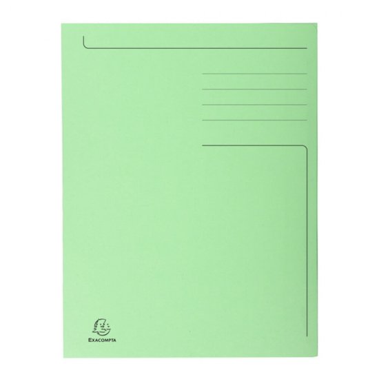 Dosar Carton A4 Plic Exacompta, Verde, Dosar Classic A4, Dosar Format A4  Colorat Exacompta, Dosar Simplu in Format A4, Dosare din Carton Classice, Dosare Carton Exacompta, Dosar Verde