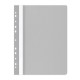 Dosare din Plastic cu Sina si Multiperforatii, 25 Buc/Set, 225x305 mm, Capacitate de 200 Coli, Culoare Gri, Dosare din Plastic OFFICE Products, Dosar din Plastic pentru Documente, Dosar cu Sina Si Multiperforatii