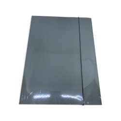 Set 10 Mape A4 cu Elastic din Carton Plastifiat, Gri, Mapa pentru Documente, Mapa pentru Organizat, Mapa pentru Depozitare