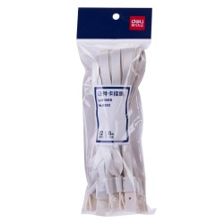 Set 12 Snururi Textile pentru Ecuson Deli, 450x10 mm, Alb, Capsa PVC, Snur Textil Ecuson, Snur Ecuson, Snururi Ecuson, Snur Ecusoane, Snur pentru Ecusoane, Snur de Ecuson, Snur Prindere Ecuson, Siret Ecuson, Siret pentru Ecuson, Siret Prindere Ecuson