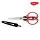 Foarfeca Daco, Grip Cauciucat, Otel Inoxidabil, Teaca Protectie, Lama 20.5cm, Varf Rotunjit, Portocaliu, Foarfeca pentru Birou, Foarfeca pentru Scoala, Foarfece pentru Scoala, Foarfece Daco, Foarfece din Otel, Foarfece Scoala