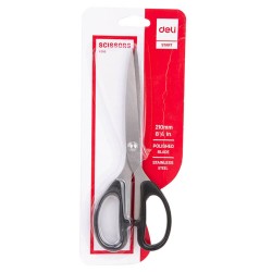 Foarfeca de Birou Deli, 21 cm, Negru, Material Otel Inoxidabil, Foarfece, Foarfece Scoala, Foarfeca, Foarfece pentru Casa, Foarfeca Universala, Foarfeca de Birou, Foarfeca pentru Hartie si Carton