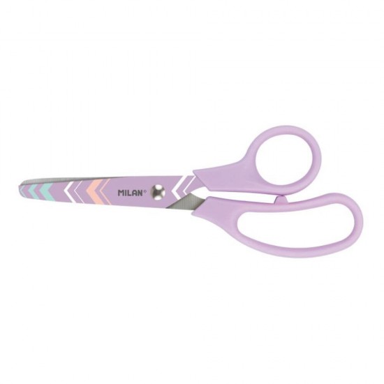 Foarfeca MILAN Sugar, 13.4 cm, Lama Otel Inoxidabil, Lila, Foarfece Lucru Manual, Foarfece MILAN Scoala, Foarfece MILAN pentru Craft, Foarfeca Universala, Foarfeca de Birou, Foarfeca pentru Hartie si Carton