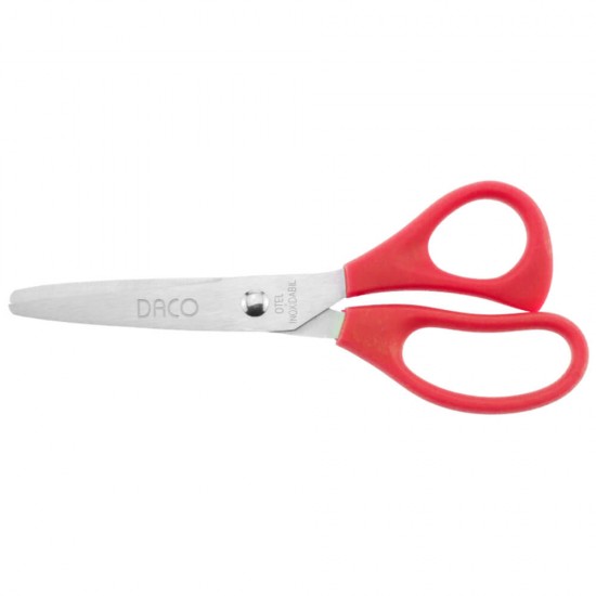 Foarfeca de Gradinita DACO, Lungime 12.5 cm, Rosie, Foarfeca Copii, Foarfeca DACO, Foarfeci DACO, Foarfeci Copii, Foarfeca pentru Copii, Foarfeca Hartie Copii, Foarfece pentru Copii, Set Foarfeca Copii, Rechizite Scolare, Foarfeci Gradinita