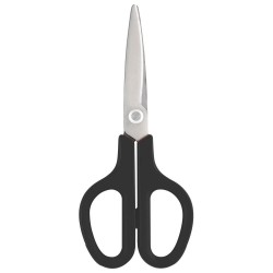 Foarfeca din Otel Inoxidabil, 19.5x8.5 cm, Lama 7.5 cm, Neagra, Foarfece, Foarfece Scoala din Otel, Foarfeca, Foarfece pentru Casa, Foarfeca Universala, Foarfeca de Birou, Foarfeca pentru Hartie si Carton